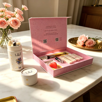 Boîtes cadeaux rigides magnétiques de luxe en papier recyclé, personnalisées et gaufrées, avec doublure en mousse pour crème pour le visage, cosmétiques, bijoux, emballage