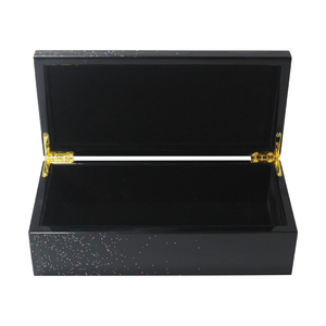 Cajas de Madera Rectangulares de MDF para Regalo, con Acabado en Laca Negra Tipo Piano, Personalizadas, de Lujo, Marca DS, Hechas a Mano en Guangdong, para Envases de Perfume, Modelo DSP-1007 - Product Image 1