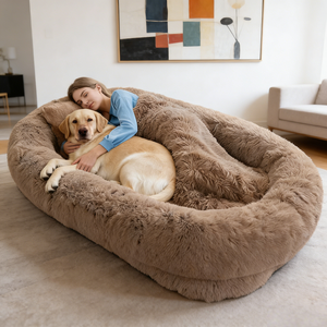 Divano Letto Comprimibile dal <span class=keywords><strong>Design</strong></span> Moderno e Minimalista, Bestseller in Tessuto Corduroy, Pouf per Piccoli Spazi, per Uso Umano e Canino, per Soggiorno - Product Image 2