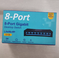 Conmutador de red Gigabit Ethernet de 8 puertos Escritorio No administrado 10/100/1000Mbps QoS Gigastandard 12 meses de garantía