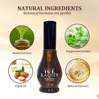 Huile d'Argan et Menthe Poivrée en Gros 100% Pure Biologique Soin du Cuir Chevelu Nourrissant Lissant Hydratant Traitement Capillaire Marque Privée OEM