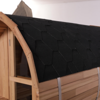 Ruang Sauna Kayu Solid untuk 6-8 Orang dengan Pemanas Listrik untuk Vila, Hotel, Resort, Spa Luar Ruangan, Relaksasi Kesehatan di Rumah