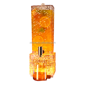 LED <b>Lighted</b> Beer Tower Dispenser, 3L Stone Texture Beverage Dispenser with Tap for <b>Bar</b> & Nightclub - Product Image 5