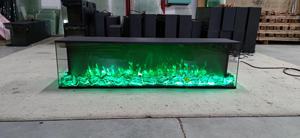 Chauffage électrique mural moderne foyer électrique 3 faces 40 50 60 70 80 90 100 pouces insertion de lumière Led effet de <span class=keywords><strong>flamme</strong></span> - Product Image 4