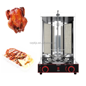 Gril à poulet à gaz à 2 brûleurs rotatif automatique Équipement de grillade <span class=keywords><strong>Kebab</strong></span> Doner <span class=keywords><strong>Machine</strong></span> Shawarma Grill <span class=keywords><strong>Machine</strong></span> Prix à vendre - Product Image 5