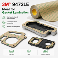 Pita Perekat Transfer 3M 9472LE 300LSE 0.13mm Pita Daya Rekat Tinggi untuk Perekat Plastik & Perakitan Elektronik dan Industri