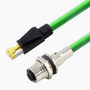 Công Nghiệp Không Thấm Nước 4pin RJ45 Nam Đến Nam Được Bảo Vệ ProfiNet PVC Cat5e Cáp Ethernet - Product Image 4