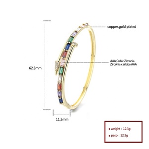 Bracciali di Gioielleria Raffinata Placcati in Oro 18K con Combinazione di Colori Personalizzabile a Prezzo di Fabbrica per Donne - Product Image 6