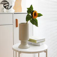 Morandi Ins Style Vase nu irrégulier petit cristal décoration de table Vase à fleurs en céramique