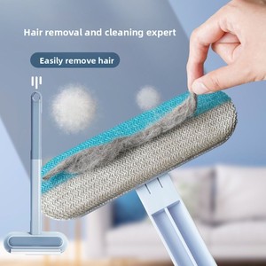 Brosse multifonctionnelle en plastique <span class=keywords><strong>pour</strong></span> poils de chat, grattoir à poils d'animaux, rouleau anti-peluches <span class=keywords><strong>pour</strong></span> tapis, lits et canapés - Product Image 4