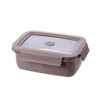 Boîte à lunch portable isotherme en acier inoxydable à double compartiment pliable 1-2L pour les employés de bureau, les étudiants, boîte minimaliste moderne