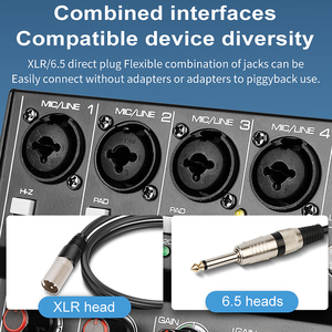 Mixer Audio per DJ GAX-GT6 con Scheda Audio Integrata e 256DSP Console di Missaggio per Home Music - Product Image 3