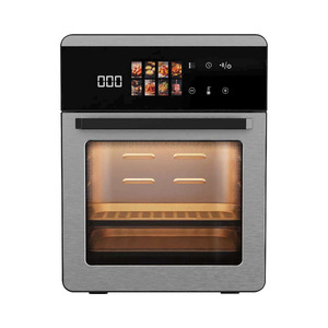 قلاية هوائية كهربائية عالية الجودة بشاشة لمس LCD مربعة الشكل من الفولاذ المقاوم للصدأ سعة 16 لتر للاستخدام المنزلي والخارجي مع ضمان لمدة عام - Product Image 1