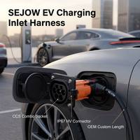 Câble de charge SEJOW EV CCS J1772 avec connecteur IP67 HV, faisceau de câblage OEM personnalisé en cuivre pur