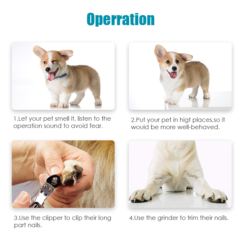 Portable and rechargeable soft painless legs cleanliness's dog's nAIL cutout