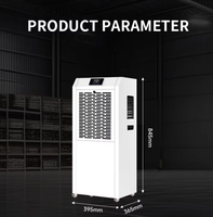 Nouveauté : Électrique 90L/jour 180 ㎡     Déshumidificateur domestique 220V à économie d'énergie, réglable RH10-90%, silencieux 0-50dB, pour usage commercial
