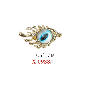 Devil Eye Nail Art Rhinestones Forma de ojo brillante 3D Metal Diamante Cristal Joyas Piedras para DIY Diseño Fabricación de joyas - Product Image 6