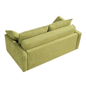 Sofá Cama Convertible Grande y Cómodo sin Marco, Tipo Nube, con Cojín Decorativo, Comprimido al Vacío, con <span class=keywords><strong>Tela</strong></span> de Terciopelo <span class=keywords><strong>Gris</strong></span> Oscuro - Product Image 4