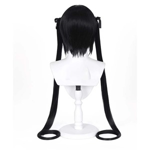 Perruque synthétique longue noire résistante à la chaleur pour cosplay de Nakano Azusa de l'anime K-ON pour femmes AOKG-114 - Product Image 3
