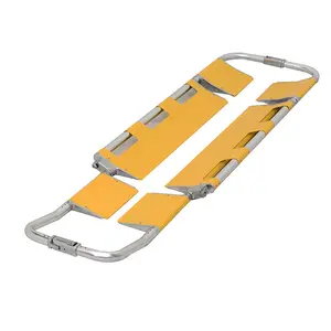 Emergency First Aid Hospital Extending Ambulance Loading Folding Aluminium Scoop Stretcher