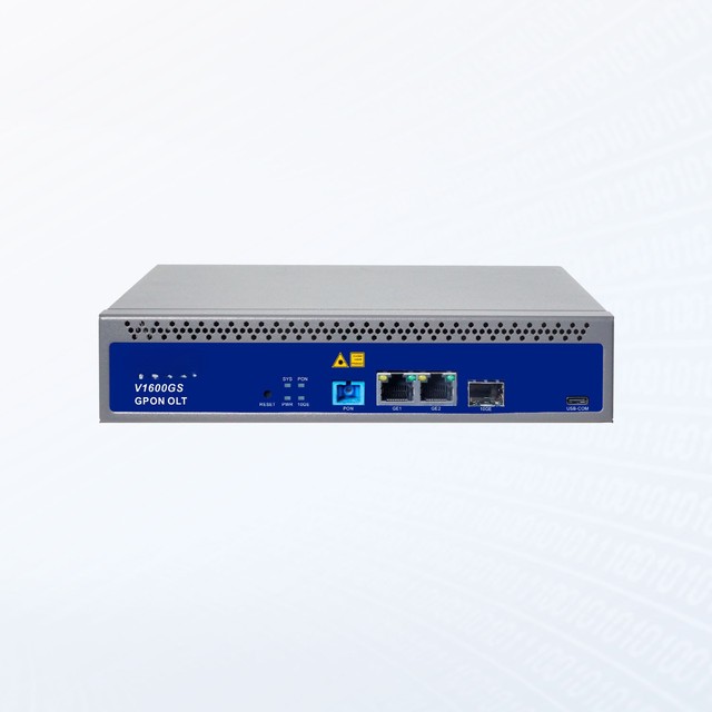 1 Pon Mini Gpon Olt V1600gs-zf Gpon Single Port Olt Vsol Olt Single Port 1:128 Splitting Ratio 20KM Transmission