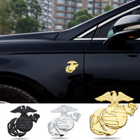 Emblème en métal 3D personnalisé Texture aigle, bande décorative arrière, autocollant latéral pour automobiles, 1 pièce