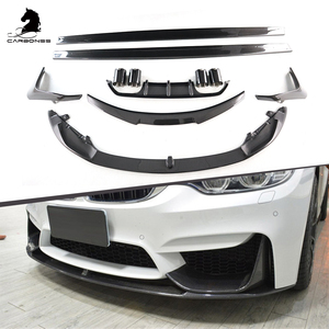Sợi Carbon Cho <span class=keywords><strong>BMW</strong></span> M3 F80 <span class=keywords><strong>M4</strong></span> F82 Mp Phong Cách Cơ Thể Kit Phía Trước Bumper Lip Phía Sau Khuếch Tán Bên Váy Spoiler 2014-2019 - Product Image 2