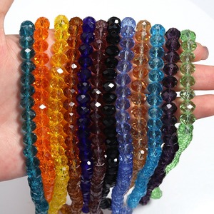 Cuentas Planas de Cristal Facetado de 6*4mm, Multitamaño, <span class=keywords><strong>para</strong></span> Fabricación de Joyas, <span class=keywords><strong>Pulseras</strong></span>, Pendientes, Materiales <span class=keywords><strong>para</strong></span> Manualidades - Product Image 2