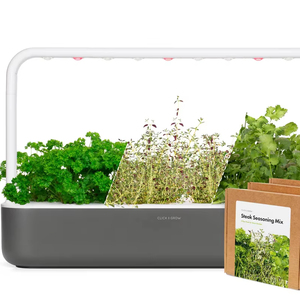 Big Steak Assaisonnement Kit Smart Garden 9x Thym Frisé Persil Coriandre Plante Dosettes Plus 3x <span class=keywords><strong>Basilic</strong></span> 3x Mini Pots De Fleurs Jardinières - Product Image 1
