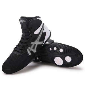 Bottes d'Entraînement de Boxe et <span class=keywords><strong>Cross</strong></span>-<span class=keywords><strong>Training</strong></span> Noires de Haute Qualité, Vente en Gros de Chine, Chaussures de Lutte et de Sport pour Hommes - Product Image 6