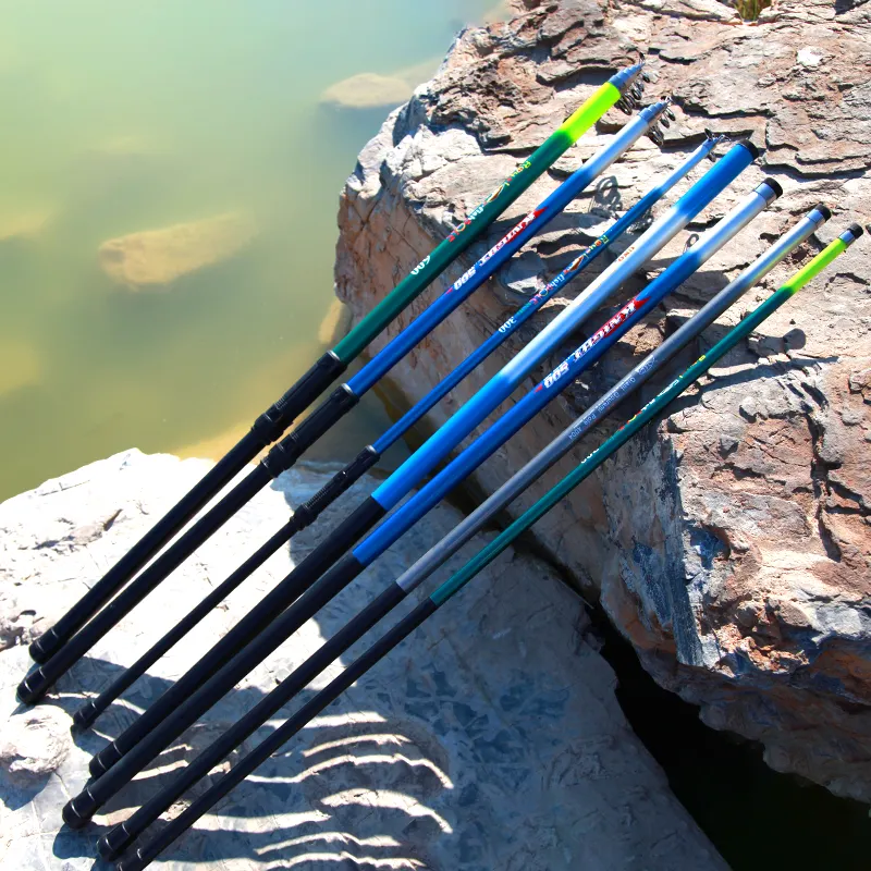 Spinning rod/ Hand pole 3m/4m/5m/6m/7m/8m/9m cheap telescopic glass fiber the fishing rod