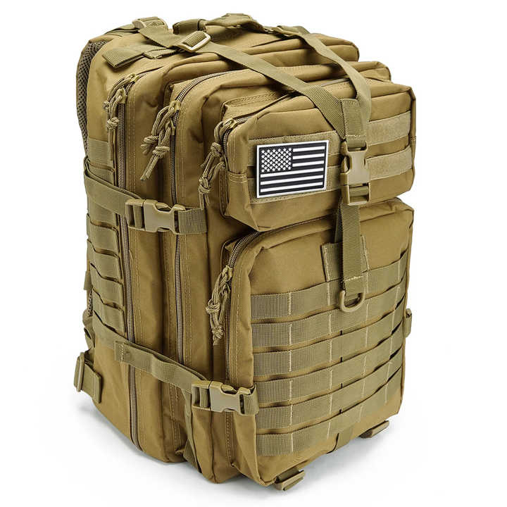 50L Tactical Backpack for Men GPS Fashionable Outdoor Travel Trekking EDC Molle Pack Waterproof Assault Bag Hunting 3P Features
