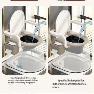 Chaise de douche pour personnes âgées avec accoudoirs rabattables, siège rembourré antidérapant pour personnes handicapées, tabouret de bain, aide à la sécurité - Product Image 2