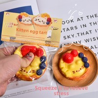 Jouet Squishy TPR Ultra-Doux à Rebond Lent Anti-Stress pour Ados et Jeunes Adultes (14 ans et plus) - Le Best-Seller Kitty Tart