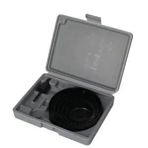 Pms 11 cái dụng cụ mở lỗ chế biến gỗ mũi khoan lỗ thép carbon mũi khoan cửa gỗ mẫu hướng dẫn Màu đen/thép carbon - Product Image 1