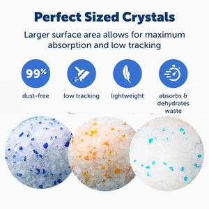 Arena para gatos de cristal Premium, Gel de sílice a granel de 1-8mm, dónde <span class=keywords><strong>comprar</strong></span> a granel, desodorante de cristales al por mayor, suministro grande azul Original - Product Image 3