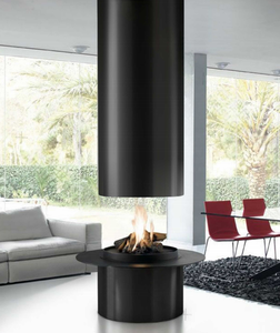 <span class=keywords><strong>Chimenea</strong></span> Moderna de <span class=keywords><strong>Bioetanol</strong></span> Colgante de Acero, sin Humo, para Calefacción Interior en Villas, Decorativa - Product Image 2