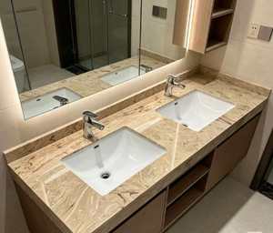 Dalles de <span class=keywords><strong>marbre</strong></span> Calacatta Monet Beige, pierre naturelle, <span class=keywords><strong>pour</strong></span> mur de bureau, mur de villa, sol et plan de travail - Product Image 6