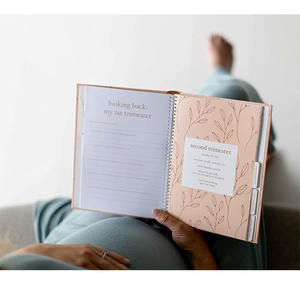 Carnet de <span class=keywords><strong>grossesse</strong></span> en spirale à couverture rigide, carnet de souvenirs personnalisé pour bébé, <span class=keywords><strong>livre</strong></span> de souvenirs - Product Image 3