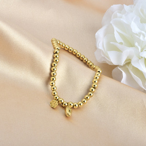 Bracelet en acier inoxydable plaqué or 18 carats avec perles en forme de <span class=keywords><strong>gourde</strong></span> porte-bonheur, vente chaude - Product Image 2