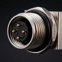 Sejow M8 4-Pin A-Kodierung IP67 Wasserdichter PCB-Winkelstecker M8X1mm H=2,5mm Vordere Mutterverriegelung Industrielle Automatisierung