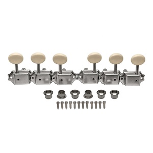 Mécaniques <span class=keywords><strong>de</strong></span> <span class=keywords><strong>guitare</strong></span> vintage LP, clés <span class=keywords><strong>de</strong></span> réglage nickelées à poignée crème pour guitares 6 cordes, style Kulson, en métal, fabriquées en Chine, sans batterie requise - Product Image 1