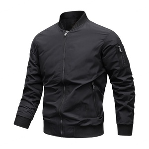 Chaqueta Universitaria de Béisbol para Hombre con Parche Tejido o Mangas de Cuero, Bolsillo Personalizado, Chaqueta Varsity de Satén - Product Image 1