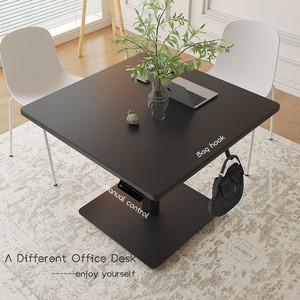 Bureau informatique ergonomique moderne 2026 à une jambe, réglable en hauteur avec un moteur, ajustement en 3 étapes, montage facile, en bois - Product Image 2