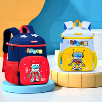 Sac à dos de voyage pour enfants, motif robot de dessin animé mignon, géométrique, pour filles, garçons, bébés, maternelle, école