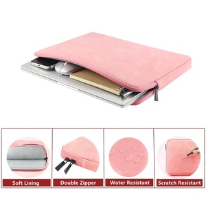 <span class=keywords><strong>Custodia</strong></span> Protettiva Impermeabile Antiurto in Morbida Pelle PU per Laptop da 11 13 <span class=keywords><strong>14</strong></span> 15.6 Pollici con Cerniera per Notebook <span class=keywords><strong>Macbook</strong></span> - Product Image 2