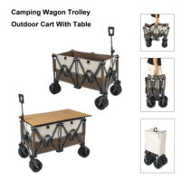 Chariot spatial pliable pour voiture utilitaire d'extérieur avec table à roues de rechange pour la ferme