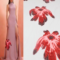 Tissu en velours métallique 100% polyester, fil brillant, paillettes pour robes de soirée de mariage pour filles, fabrication sur mesure OEM