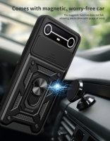Coques de téléphone portable antichoc avec protection coulissante pour appareil photo pour Tecno Pova Slim 5G Spark Slim 4G 2025, coque arrière en plastique TPU