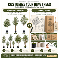 Arbre d'olivier artificiel de 1,20 m avec pot, verdure artificielle réaliste pour la décoration d'appartements, de salons et de bureaux